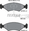Textar Brake Pads Full Set Of 4 Front 2310501 thumbnail