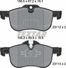 Textar Brake Pads Full Set Of 4 Front 2311203 thumbnail