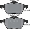 Textar Brake Pads Full Set Of 4 Front 2311502 thumbnail