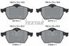 Textar Brake Pads Full Set Of 4 Front 2311602 thumbnail