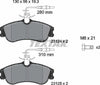 Textar Brake Pads Full Set Of 4 Front With Brake Caliper Screws 2312401 thumbnail