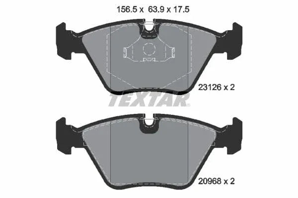 Textar Brake Pads Full Set Of 4 Front 2312601 - image 4