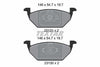 Textar Brake Pads Full Set Of 4 Front 2313001 thumbnail