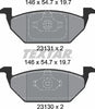 Textar Brake Pads Full Set Of 4 Front 2313001 thumbnail