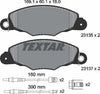Textar Brake Pads Full Set Of 4 Front With Brake Caliper Screws 2313503 thumbnail