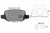 Textar Brake Pads Full Set Of 4 Rear With Brake Caliper Screws With Accessories 2313803 thumbnail