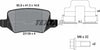 Textar Brake Pads Full Set Of 4 Rear With Brake Caliper Screws With Accessories 2313803 thumbnail