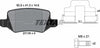 Textar Brake Pads Full Set Of 4 Rear With Brake Caliper Screws With Accessories 2313805 thumbnail