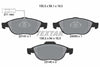 Textar Brake Pads Full Set Of 4 Front 2314101 thumbnail