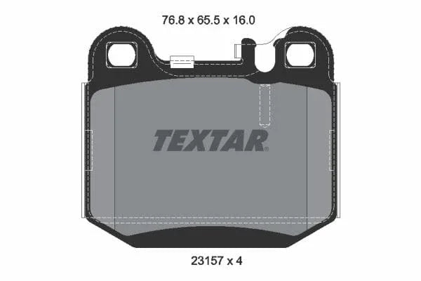 Textar Brake Pads Set Brake Pads Full Set Of 4 Rear 2315702 - image 4