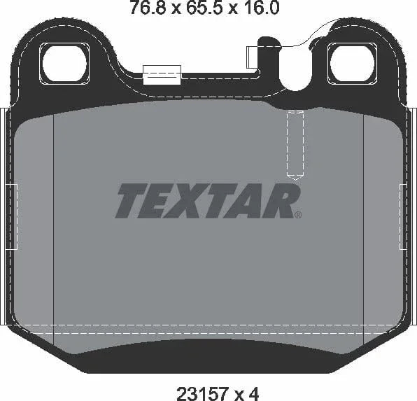 Textar Brake Pads Set Brake Pads Full Set Of 4 Rear 2315702 - image 5