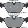 Textar Brake Pads Full Set Of 4 Front 2318302 thumbnail