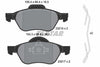 Textar Brake Pads Full Set Of 4 Front With Accessories 2321502 thumbnail