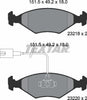 Textar Brake Pads Full Set Of 4 Front 2321801 thumbnail