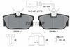 Textar Brake Pads Full Set Of 4 Rear With Brake Caliper Screws With Accessories 2322416 thumbnail
