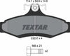 Textar Brake Pads Full Set Of 4 Rear With Brake Caliper Screws 2323701 thumbnail