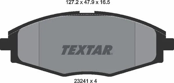 Textar Brake Pads Full Set Of 4 Front 2324102 - image 5