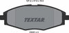 Textar Brake Pads Full Set Of 4 Front 2324102 thumbnail