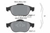 Textar Brake Pads Full Set Of 4 Front With Accessories 2324502 thumbnail