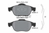 Textar Brake Pads Full Set Of 4 Front With Accessories 2324802 thumbnail