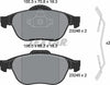 Textar Brake Pads Full Set Of 4 Front With Accessories 2324802 thumbnail