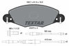 Textar Brake Pads Full Set Of 4 Front With Brake Caliper Screws 2327301 thumbnail