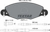 Textar Brake Pads Full Set Of 4 Front With Brake Caliper Screws 2327301 thumbnail