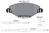 Textar Brake Pads Full Set Of 4 Front With Brake Caliper Screws 2327701 thumbnail