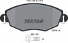 Textar Brake Pads Full Set Of 4 Front With Brake Caliper Screws 2327904 thumbnail