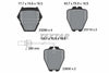 Textar Brake Pads Full Set Of 4 Front 2328001 thumbnail