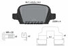 Textar Brake Pads Full Set Of 4 Rear With Brake Caliper Screws With Accessories 2328404 thumbnail