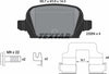 Textar Brake Pads Full Set Of 4 Rear With Brake Caliper Screws With Accessories 2328404 thumbnail