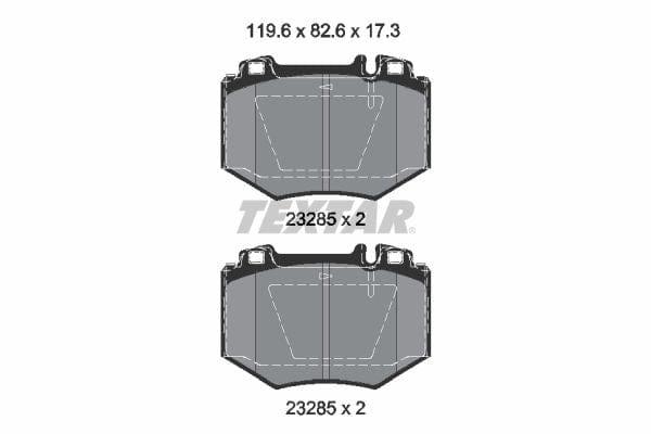 Textar Brake Pads Full Set Of 4 Front 2328501 - image 4