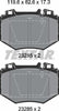 Textar Brake Pads Full Set Of 4 Front 2328501 thumbnail