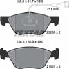 Textar Brake Pads Full Set Of 4 Front 2328902 thumbnail