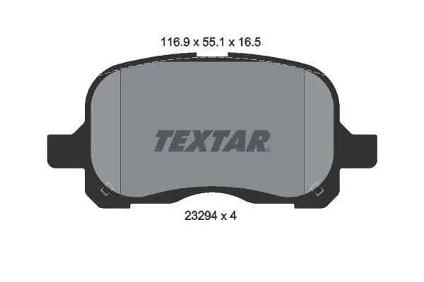 Textar Brake Pads Full Set Of 4 Front 2329402 - image 4