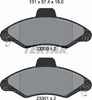 Textar Brake Pads Full Set Of 4 Front 2330002 thumbnail