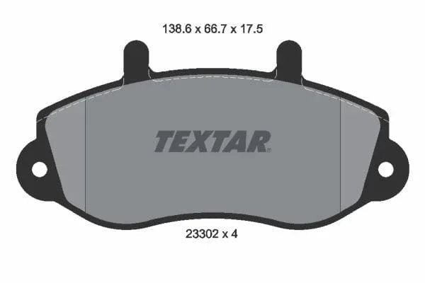 Textar Brake Pads Full Set Of 4 Front 2330201 - image 4