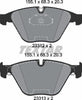 Textar Brake Pads Full Set Of 4 Front 2331211 thumbnail