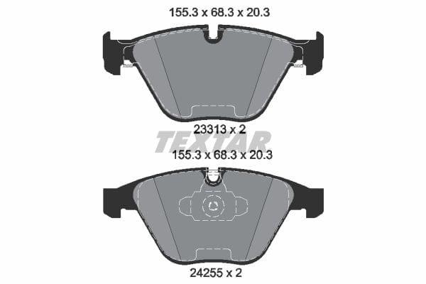 Textar Brake Pads Full Set Of 4 Front 2331301 - image 4