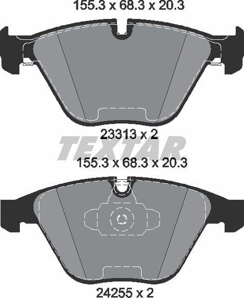 Textar Brake Pads Full Set Of 4 Front 2331301 - image 5