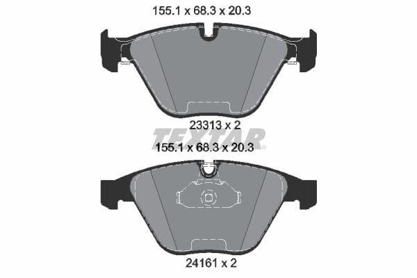 Textar Brake Pads Full Set Of 4 Front 2331303 - image 4