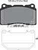 Textar Brake Pads Full Set Of 4 Front 2332502 thumbnail