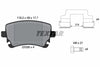 Textar Brake Pads Full Set Of 4 Rear With Brake Caliper Screws With Accessories 2332601 thumbnail