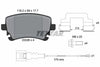 Textar Brake Pads Full Set Of 4 Rear With Brake Caliper Screws With Accessories 2332602 thumbnail