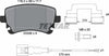 Textar Brake Pads Full Set Of 4 Rear With Brake Caliper Screws With Accessories 2332602 thumbnail