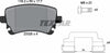 Textar Brake Pads Full Set Of 4 Rear With Brake Caliper Screws With Accessories 2332607 thumbnail