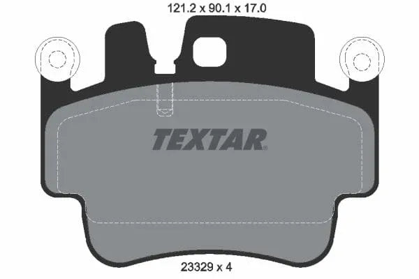 Textar Brake Pads Full Set Of 4 Front Rear 2332902 - image 4