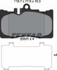 Textar Brake Pads Full Set Of 4 Front 2333102 thumbnail
