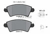 Textar Brake Pads Full Set Of 4 Front With Brake Caliper Screws With Accessories 2333201 thumbnail